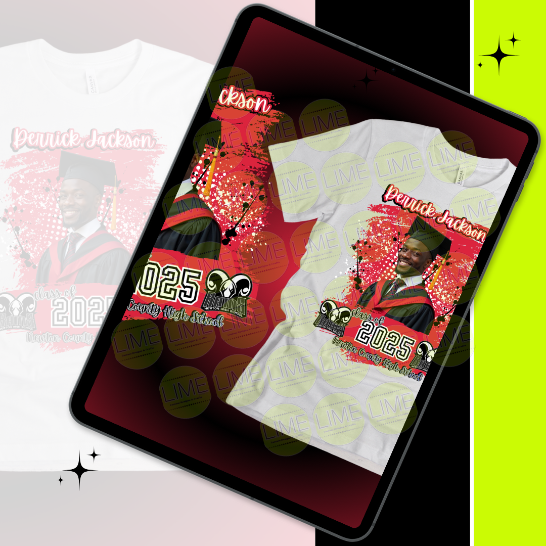 Single Red Graduate Editable Digital Product