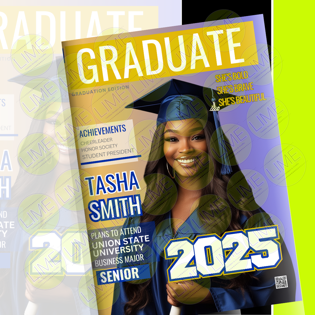 Magazine Editable Grad. Cover Template