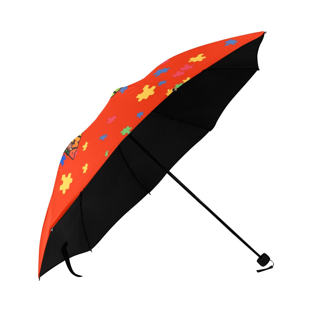 Autism Awareness Anti-UV Foldable Umbrella
