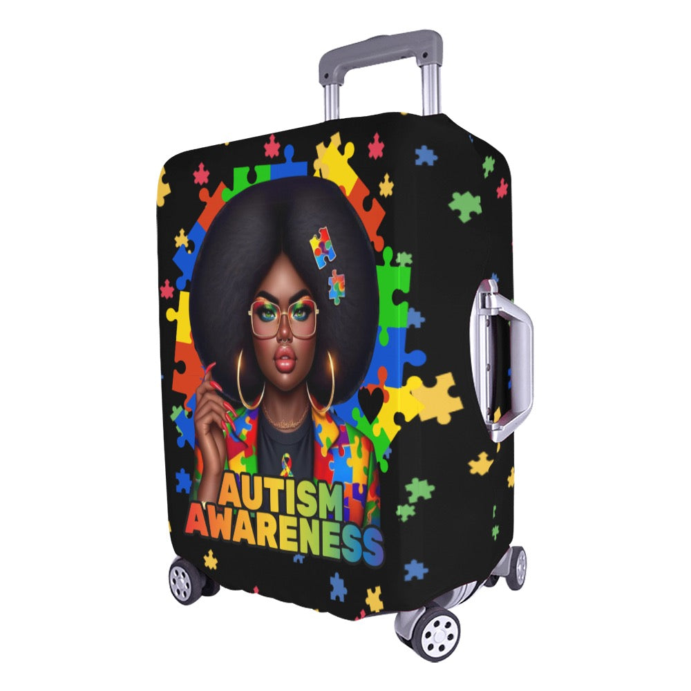 Autism Awareness Large Suitcase Cover 26"-28"