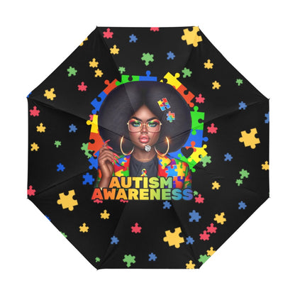 Autism Awareness Anti-UV  Foldable Umbrella