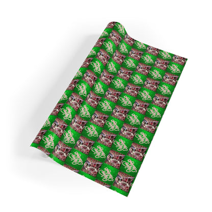 Santa in Blush Custom Gift Wrapping Paper Rolls, 1pc