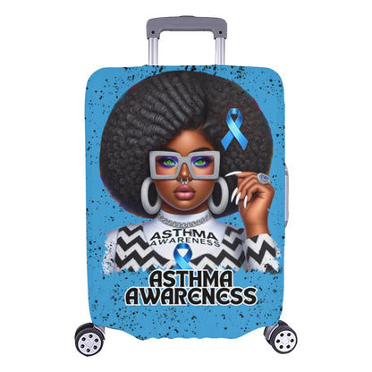 Asthma Awareness Luggage Cover/Large 26"-28"