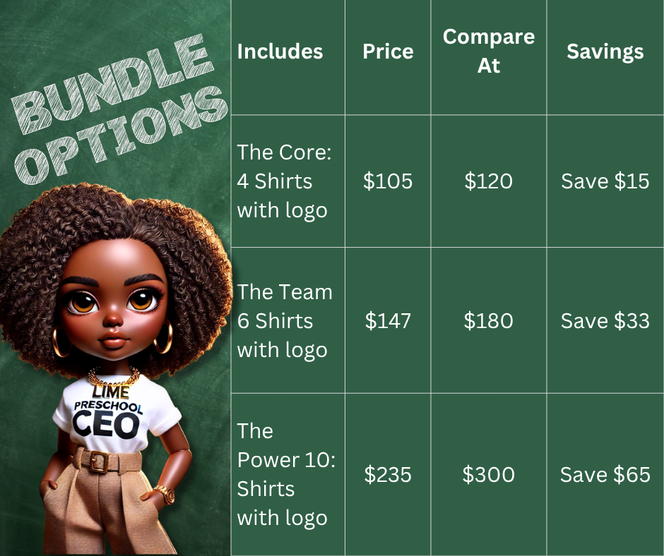 Team 6: Small Business Custom T-Shirt Pack – 6 Logo Tees for Your Brand
