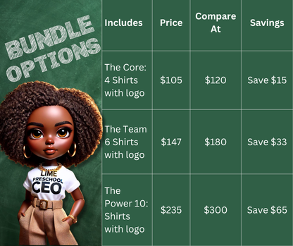 Team 6: Small Business Custom T-Shirt Pack – 6 Logo Tees for Your Brand