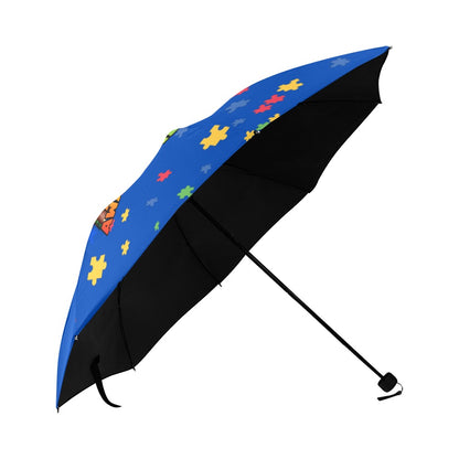 Autism Awareness Anti-UV  Foldable Umbrella