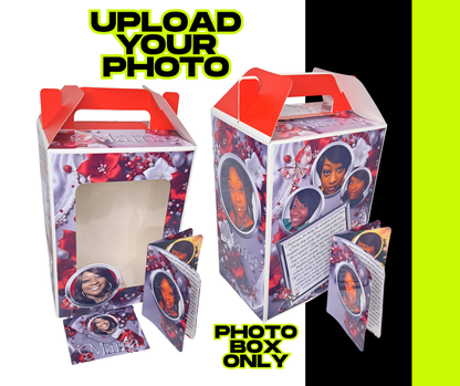 Red Petals of Love Photo Gift Box
