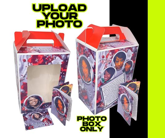 Red Petals of Love Photo Gift Box