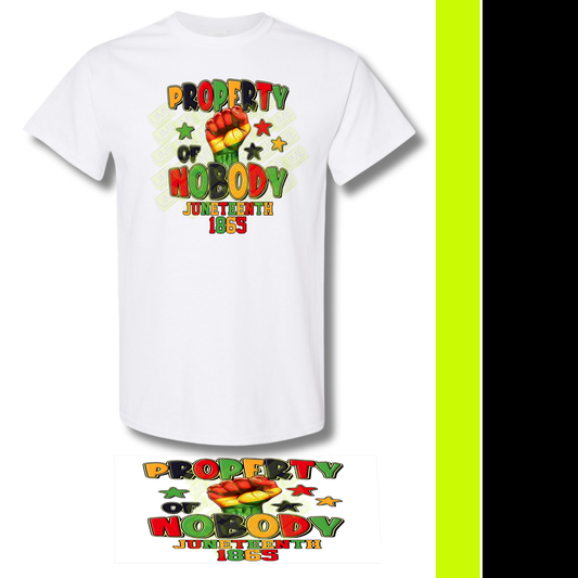 Property of Nobody Juneteenth T-shirt