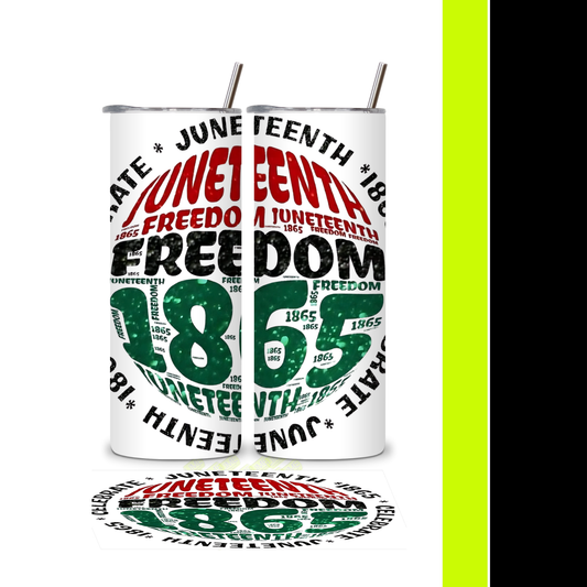 Freedom Globe Juneteenth Tumbler
