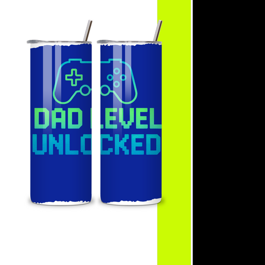 Dad Level Tumbler- Solo Gift for Him