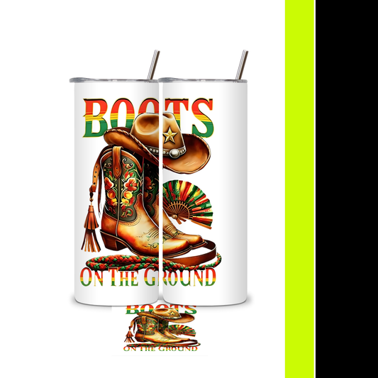 Boots Juneteenth -Tumbler