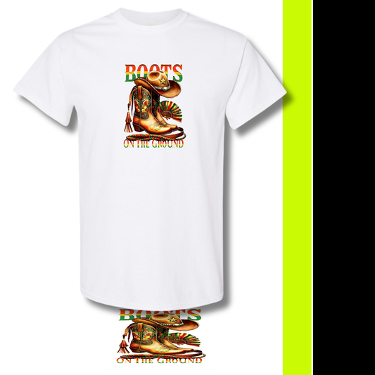 Boots Juneteenth- T-shirt