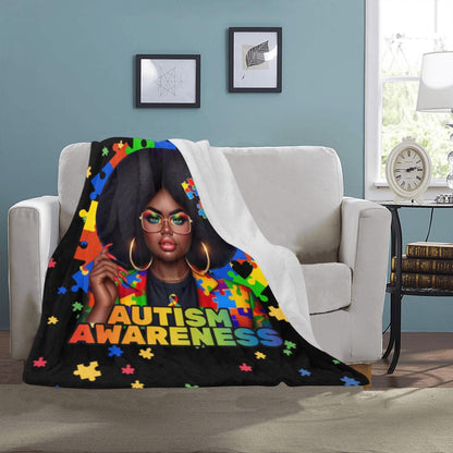 Autism Awareness Ultra Soft Micro-Fleece Blanket 40x50