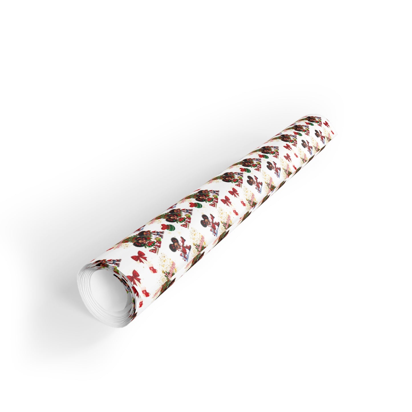 Happy Holiday Custom Gift Wrapping Paper Rolls, 1pc