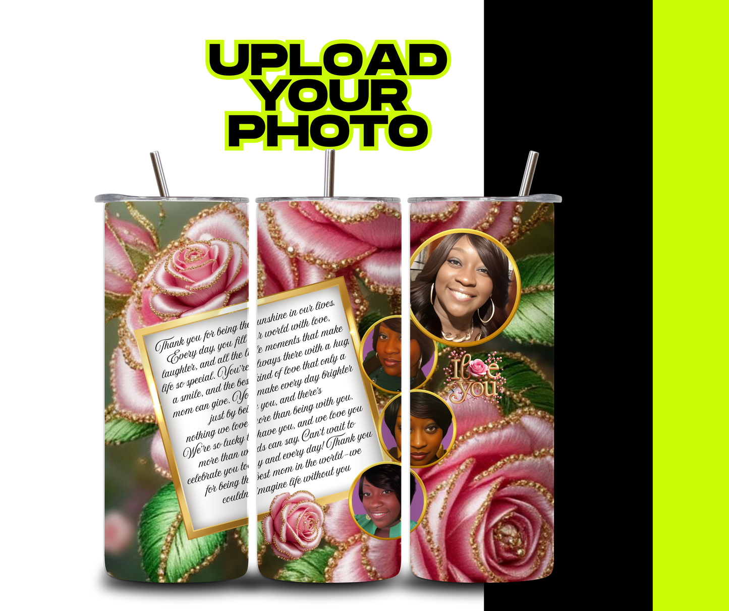 Smell the Roses Custom Tumbler