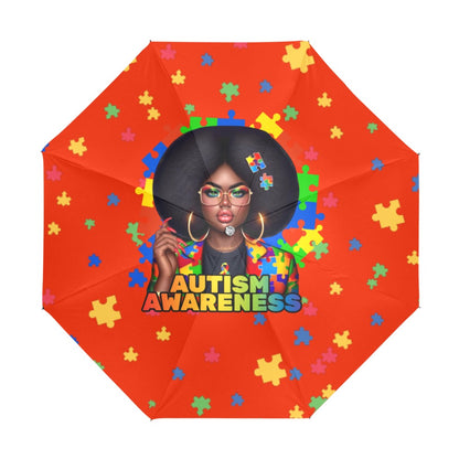 Autism Awareness Anti-UV  Foldable Umbrella