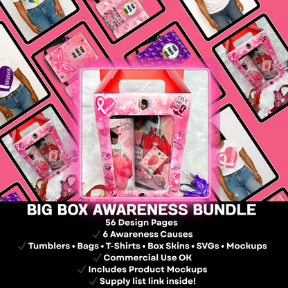 Big Box Awareness Bundle- 56 Page Design Collection