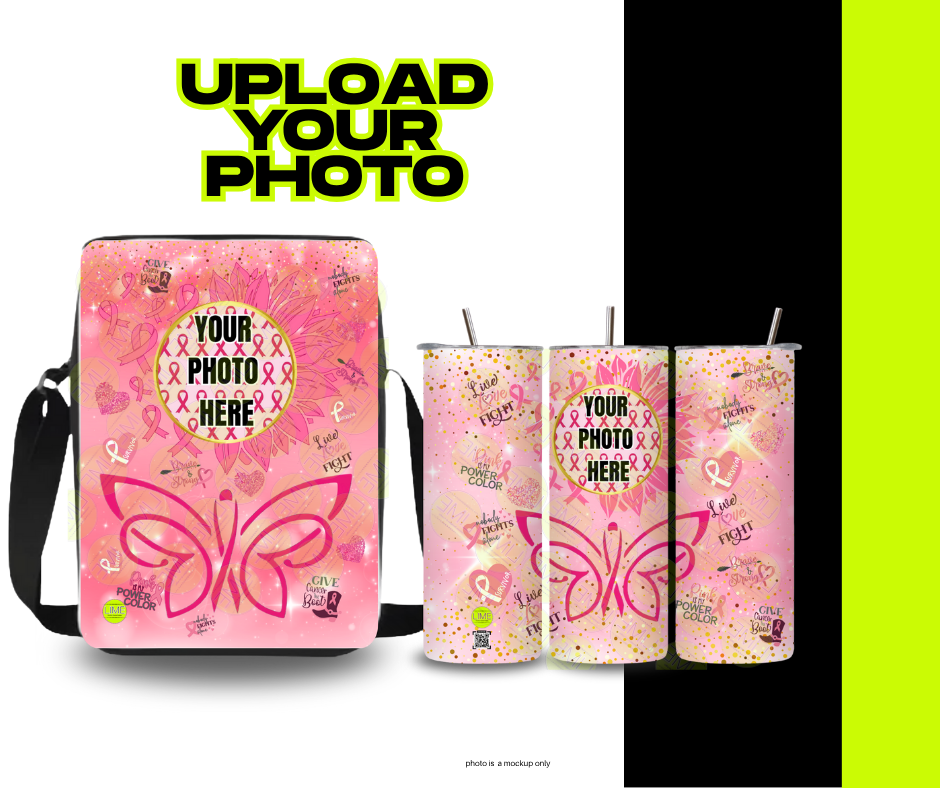 Breast Cancer AWARENESS Bundle – Tumbler + Crossbody Bag