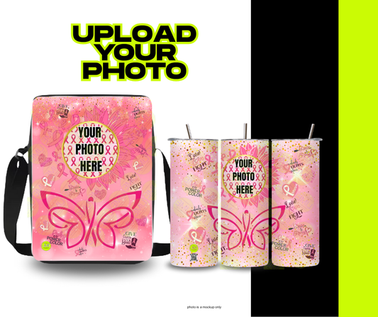 Breast Cancer AWARENESS Bundle – Tumbler + Crossbody Bag