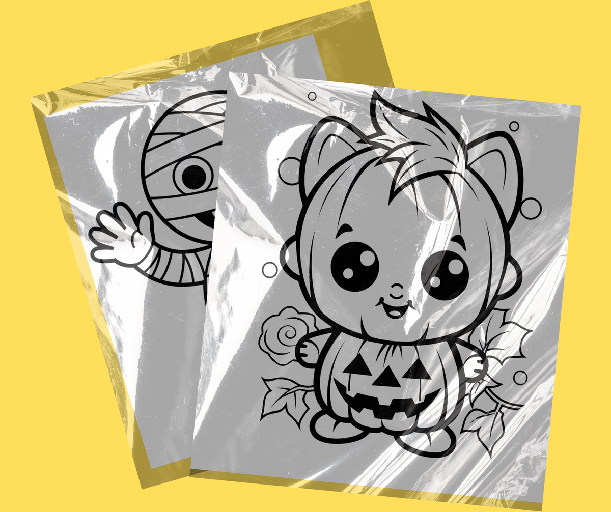 Halloween Coloring Sheets, Digital Download or Ready to Use
