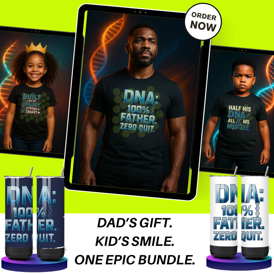 DNA 100% Father Zero Quit - Daddy and Me Bundle
