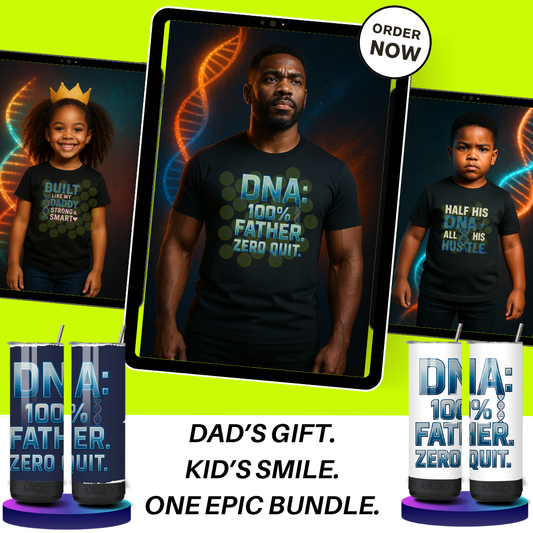 DNA 100% Father Zero Quit - Daddy and Me Bundle
