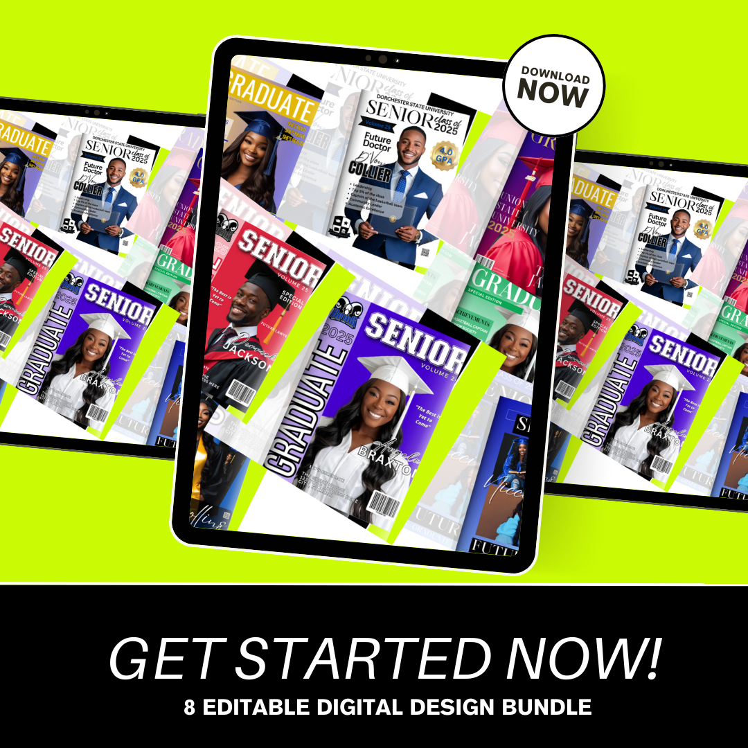 Magazine Cover Editable Digital Bundle