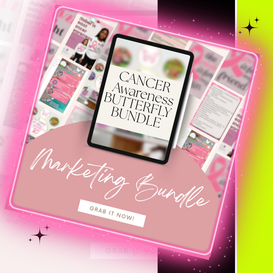 Breast Cancer Awareness Butterfly Marketing Bundle