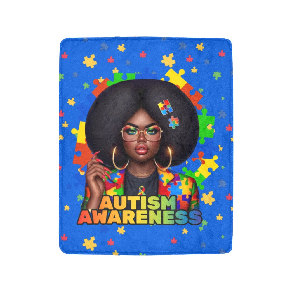 Autism Awareness Ultra Soft Micro-Fleece Blanket 40x50