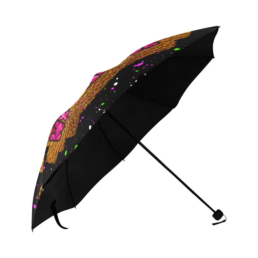 Breast Cancer Awareness Umbrella Anti-UV Foldable Umbrella