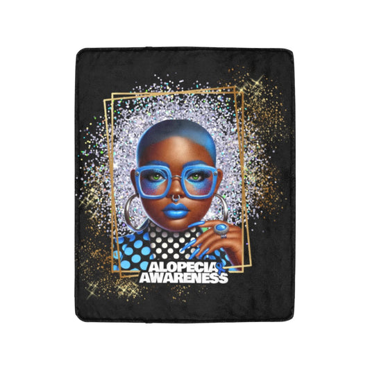 Alopecia Awareness Ultra Soft Micro-Fleece Blanket 40x50