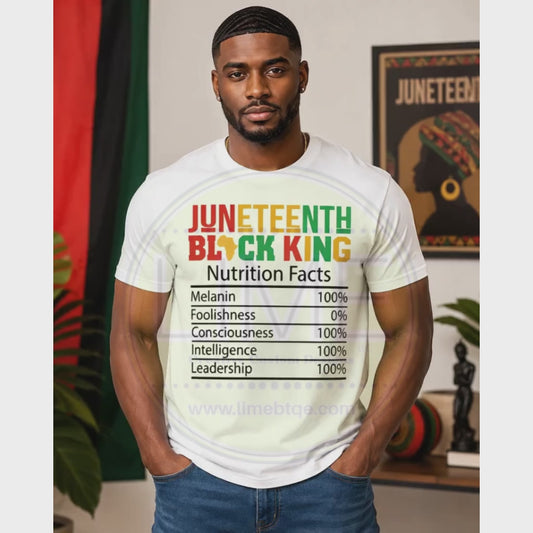 Juneteenth Nutrition Facts T-shirt