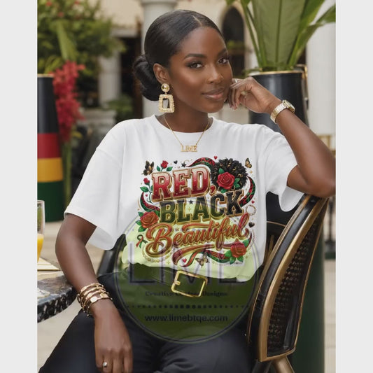 Red. Black and Beautiful Tee